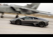 2008 Lamborghini Reventon vs Tornado Jet Fighter